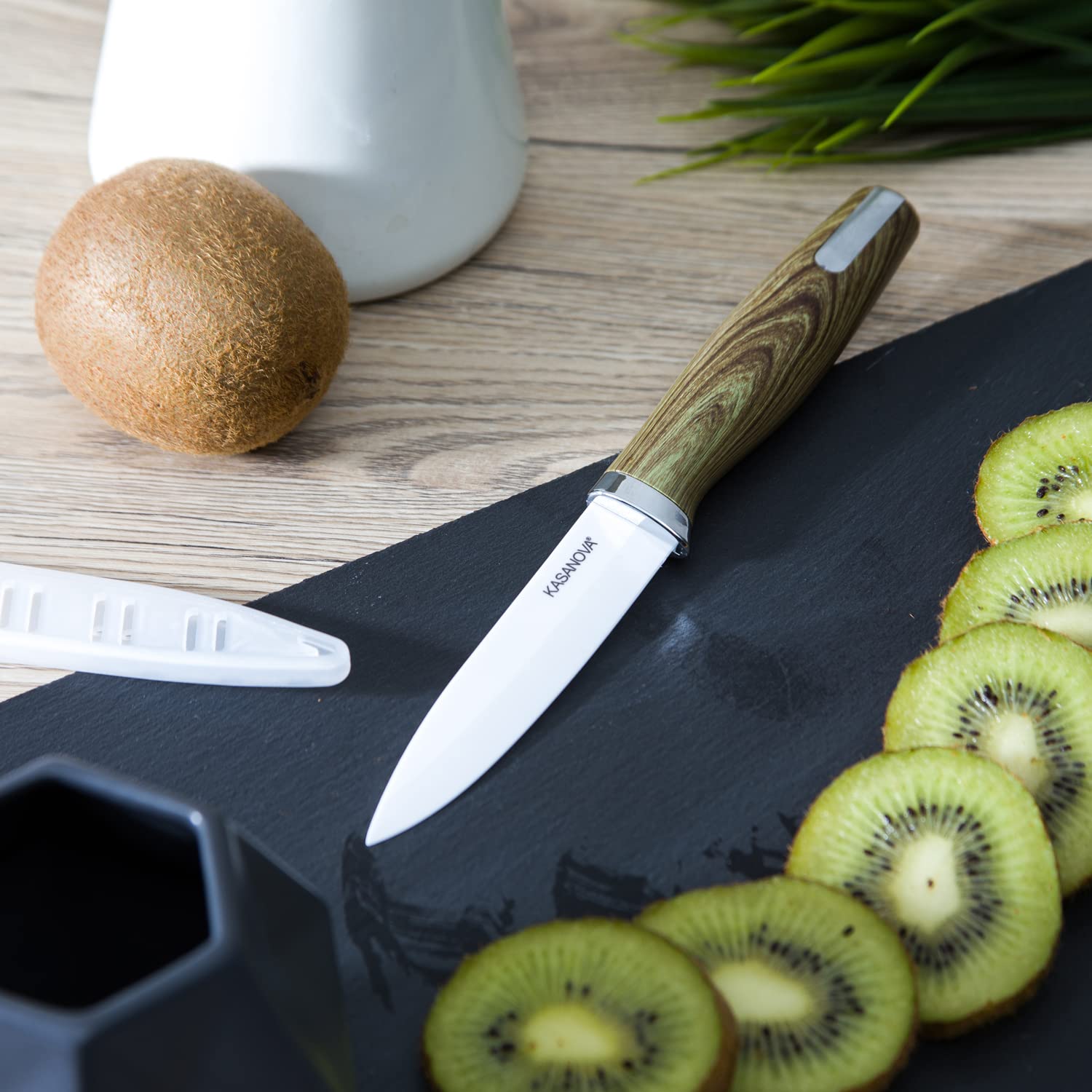 KASANOVA 1 cuchillo de cerámica multiuso 10 cm mango ABS, cerámica y plástico