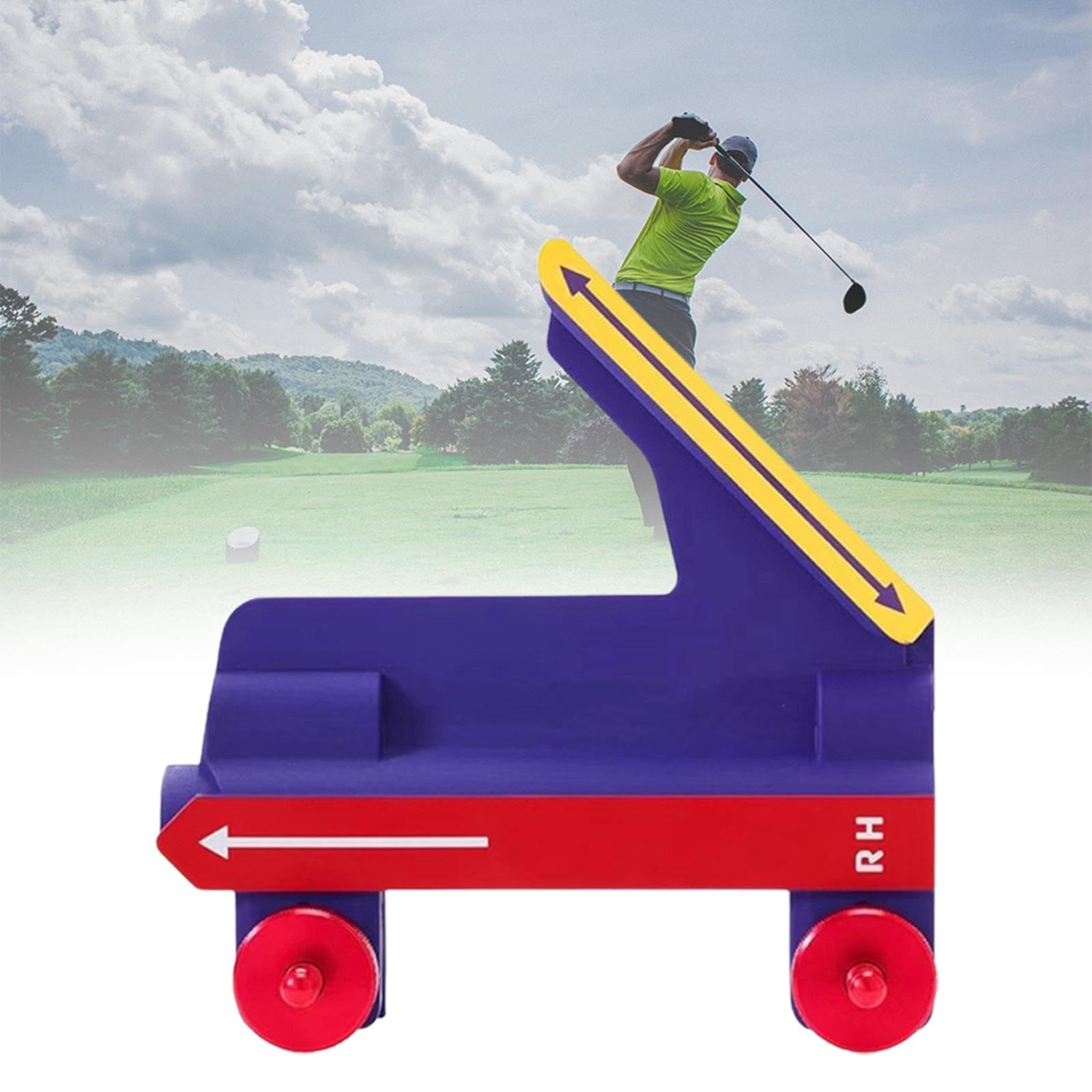 Golf Swing Ausilio Allenamento Precisione Consistenza Portatile Pratico Materiale Pp Durevole Leggero Ottimo per Migliorare Adatto