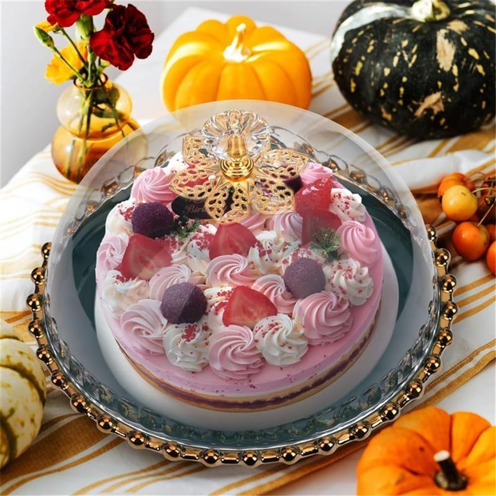 Bandeja para Servir Comida, Plato para Aperitivos, Organizador de Joyas, Expositor de Tartas, Expositor de Tartas, Cupcakes, postres, cúpula de cerámica, Postre de Boda