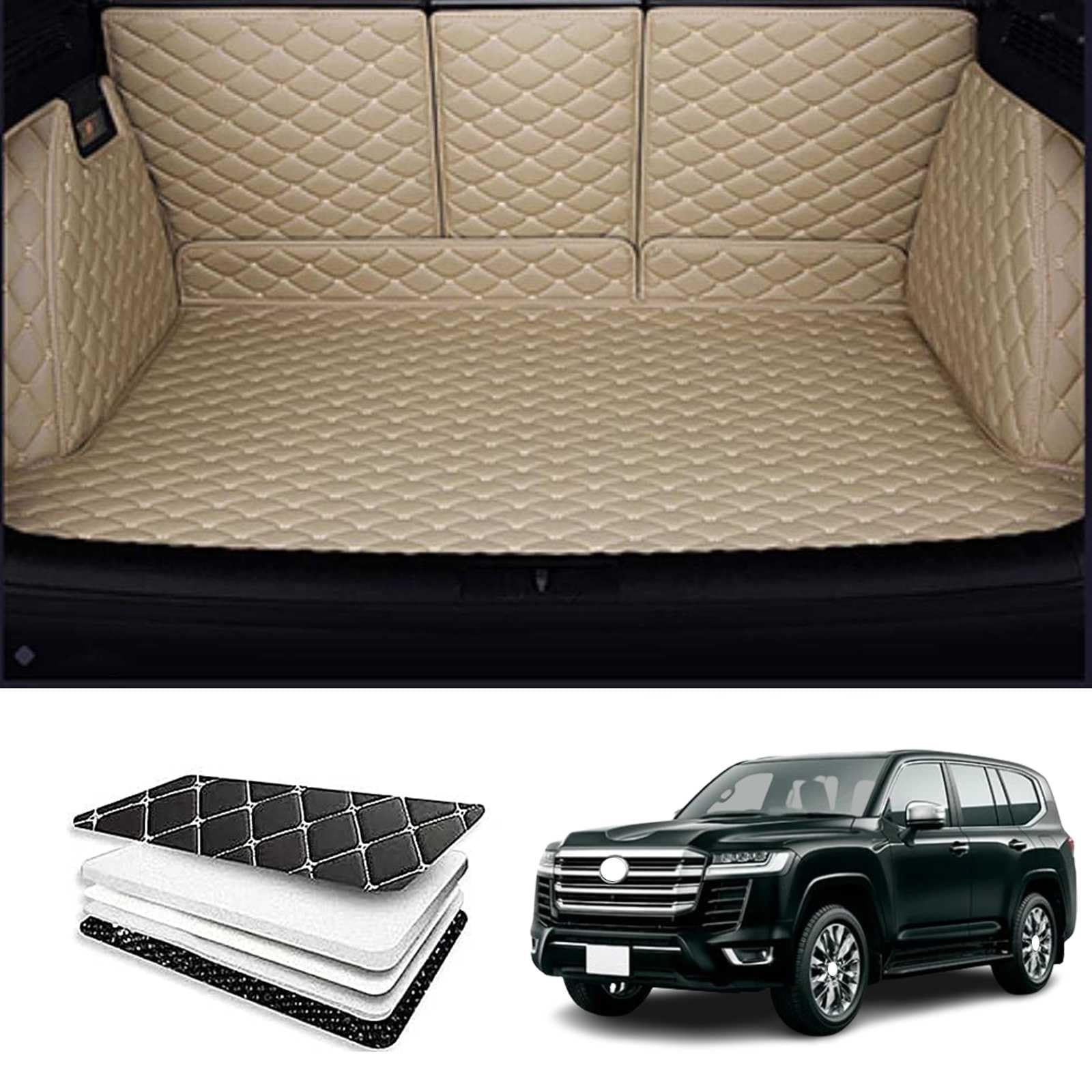 Amazon.co.jp: トヨタランドクルーザー300系 7人乗り専用トランク  