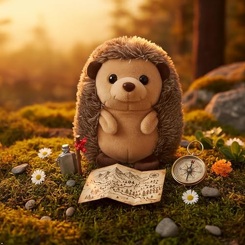 Miniatura 7 de The Petting Zoo Peluche de Erizo Animal de Peluche, Regalos para Niños, Wild Onez Babiez Animales de Fauna Salvaje, Juguete de Peluche de Erizo de 6