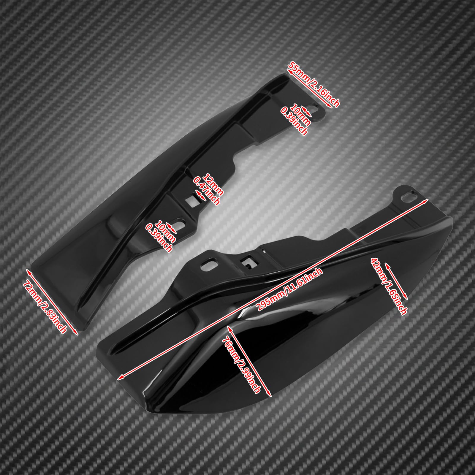 Motorrad Mittelrahmen Luftabweiser Verkleidung Hitzeschild Fit Für Touring Trike 2009-2016