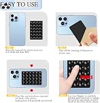 5PCS Silicone Suction Phone Case Mount,Non Slip Suction Cup Phone Mount,Hands-Free Accessories Holder for Selfies and Videos,Silicon Adhesive Stand Sticky for Cell (Pink, White)