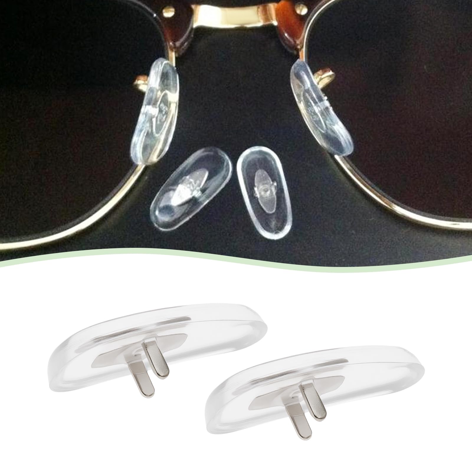 Clip-on Naselli Trasparenti Compatibili Ray-Ban Occhiali Da Sole 16 mm