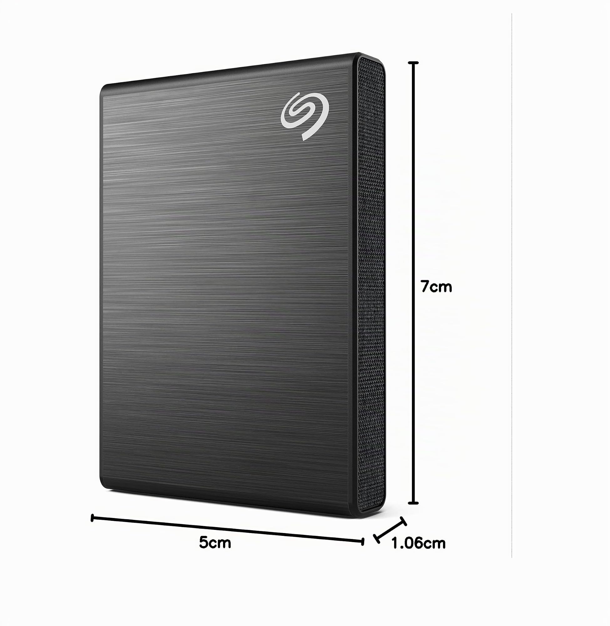 Seagate One Touch SSD 1TB, bis zu 1.030 MB/s, Android-App, Mylio Create 1 Jahr, Adobe Creative Cloud Foto-Abo 4 Monate, inkl. 3 Jahre Rescue Service, Schwarz, Modellnr. STKG1000400