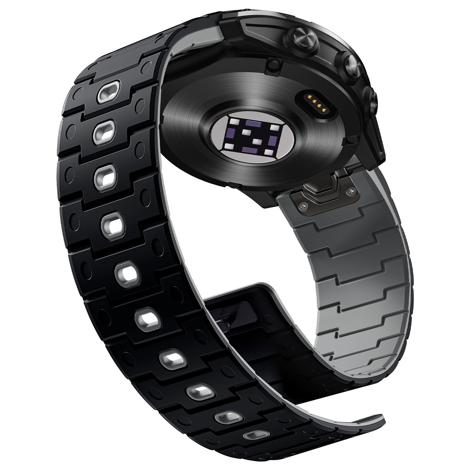 Photo 1 of Bandletic Quick Fit 22mm Watch Bands Compatible with Garmin Fenix 8 47mm Band - Silicone Magnetic Watch Band for Fenix 7 6 Pro/5 Plus/Instinct 3 E 45mm 2/Forerunner 965/Approach S70/S62/S60/Epix Pro2