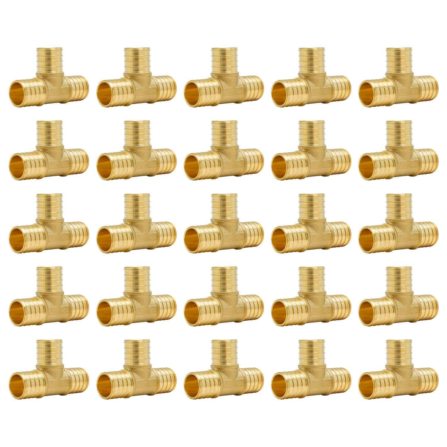 SUNGATOR 25-Pack 1 Inch PEX Tee Fittings