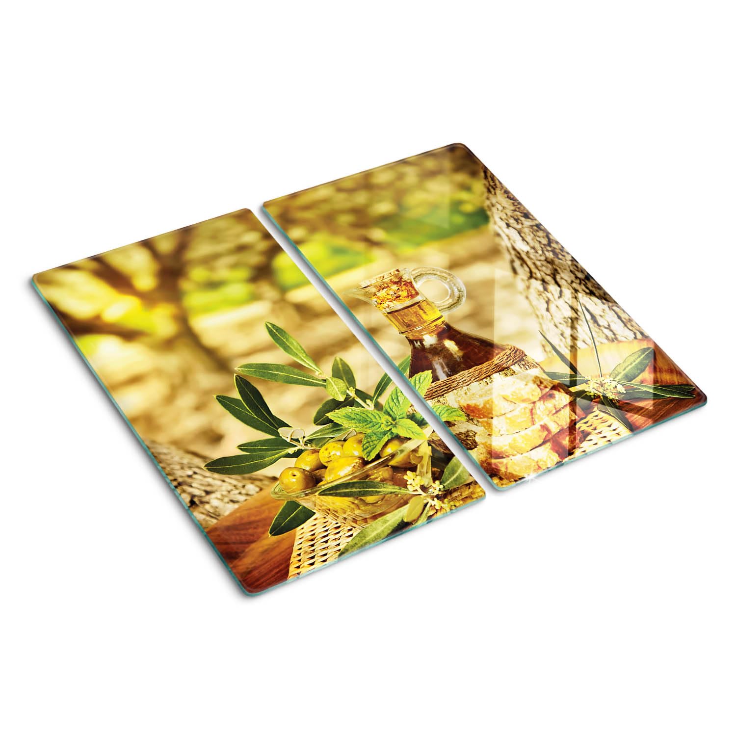 Planche en verre 2x30x52 cm Fleurs de Cerisier pour cuisine