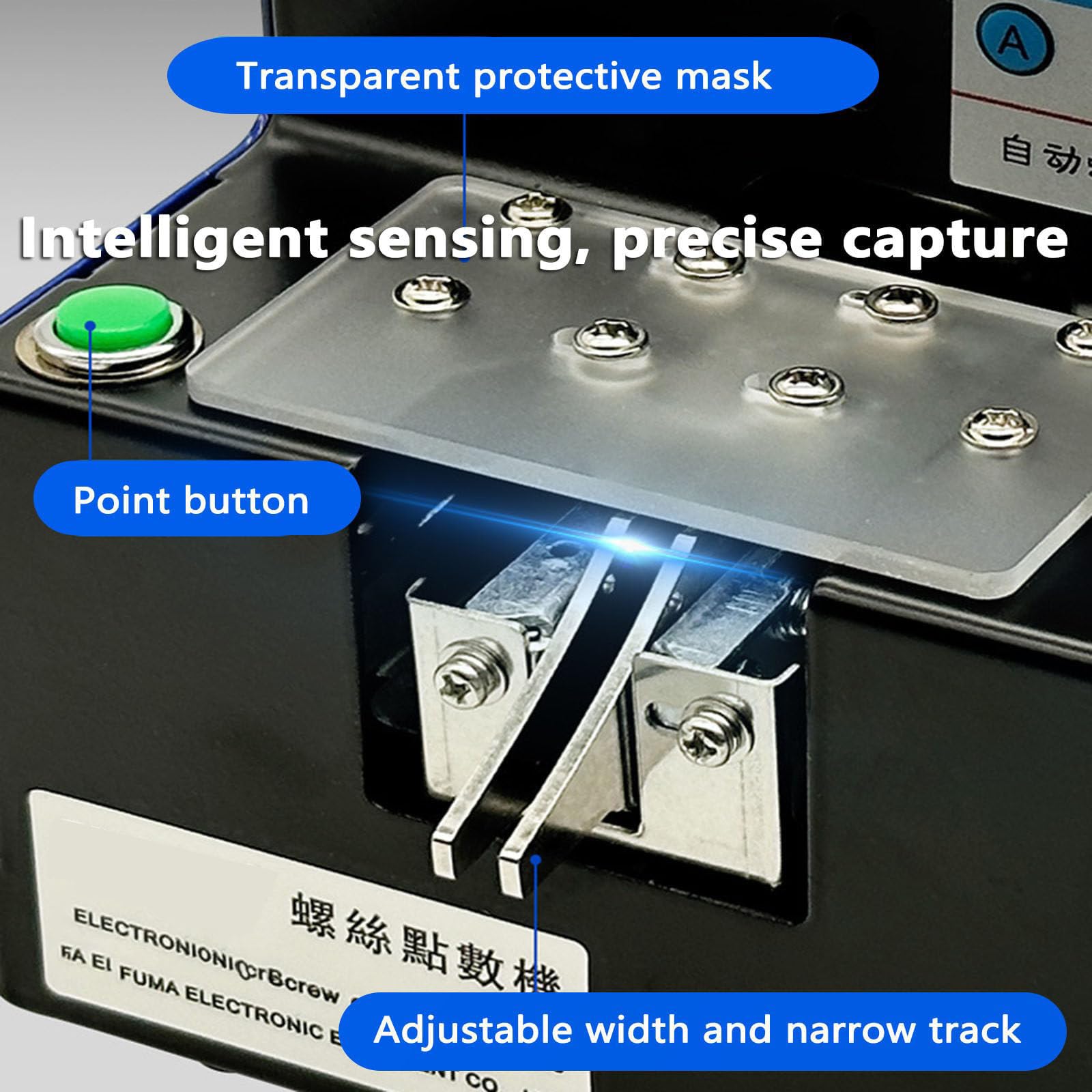 Contatore e Alimentatore a Vite Automatico, Regolabile da 1,0 a 5,0 mm, conteggio efficiente per l'industria dell'imballaggio, Aumenta la produttività e la precisione.,