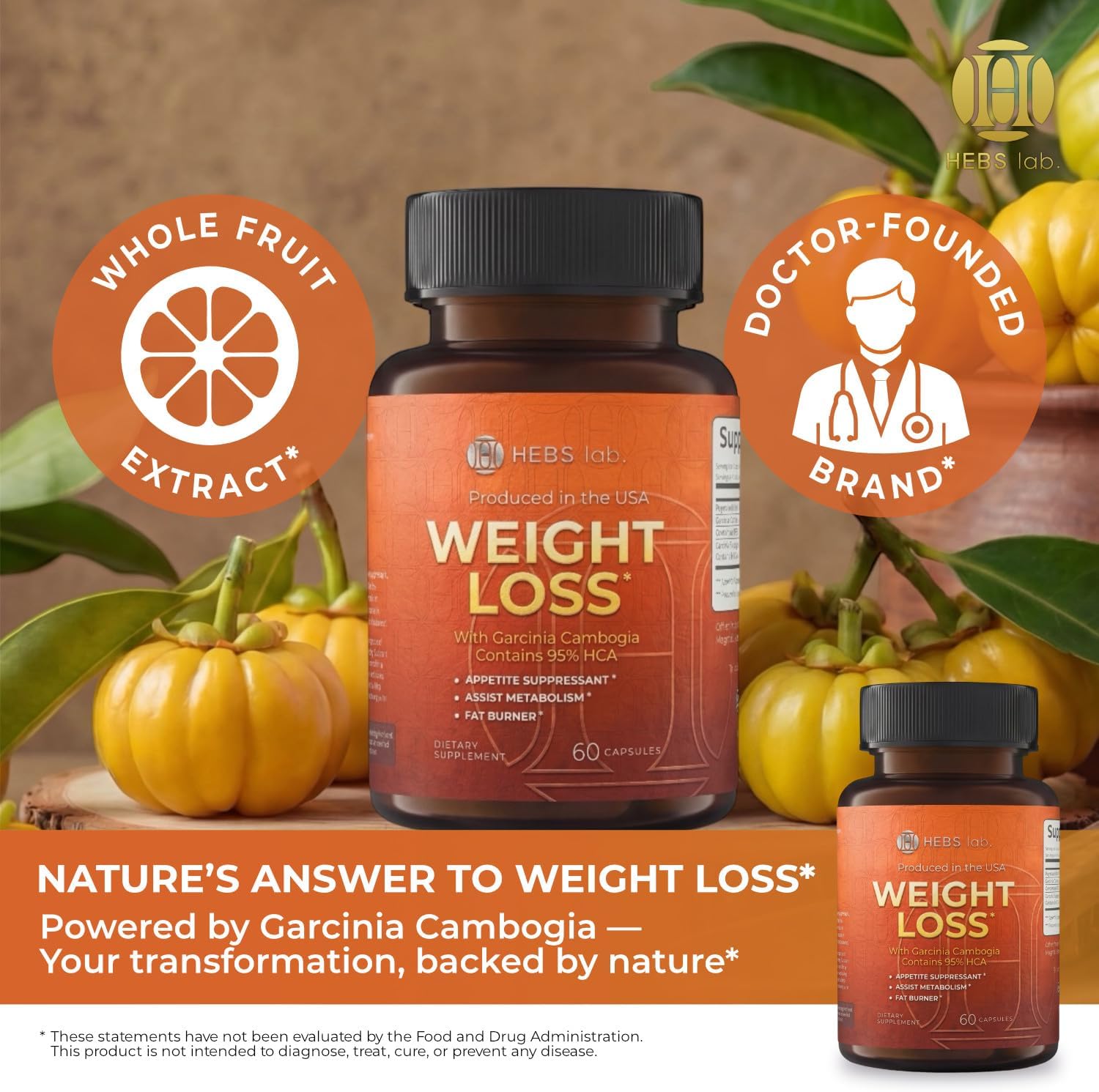 Weight Loss Pills for Women & Men – GLP-1 Support Diet Pills with Garcinia Cambogia - Effective Appetite Suppressant - Metabolism Booster – Belly Fat Burner for Men & Women - Made in the USA
