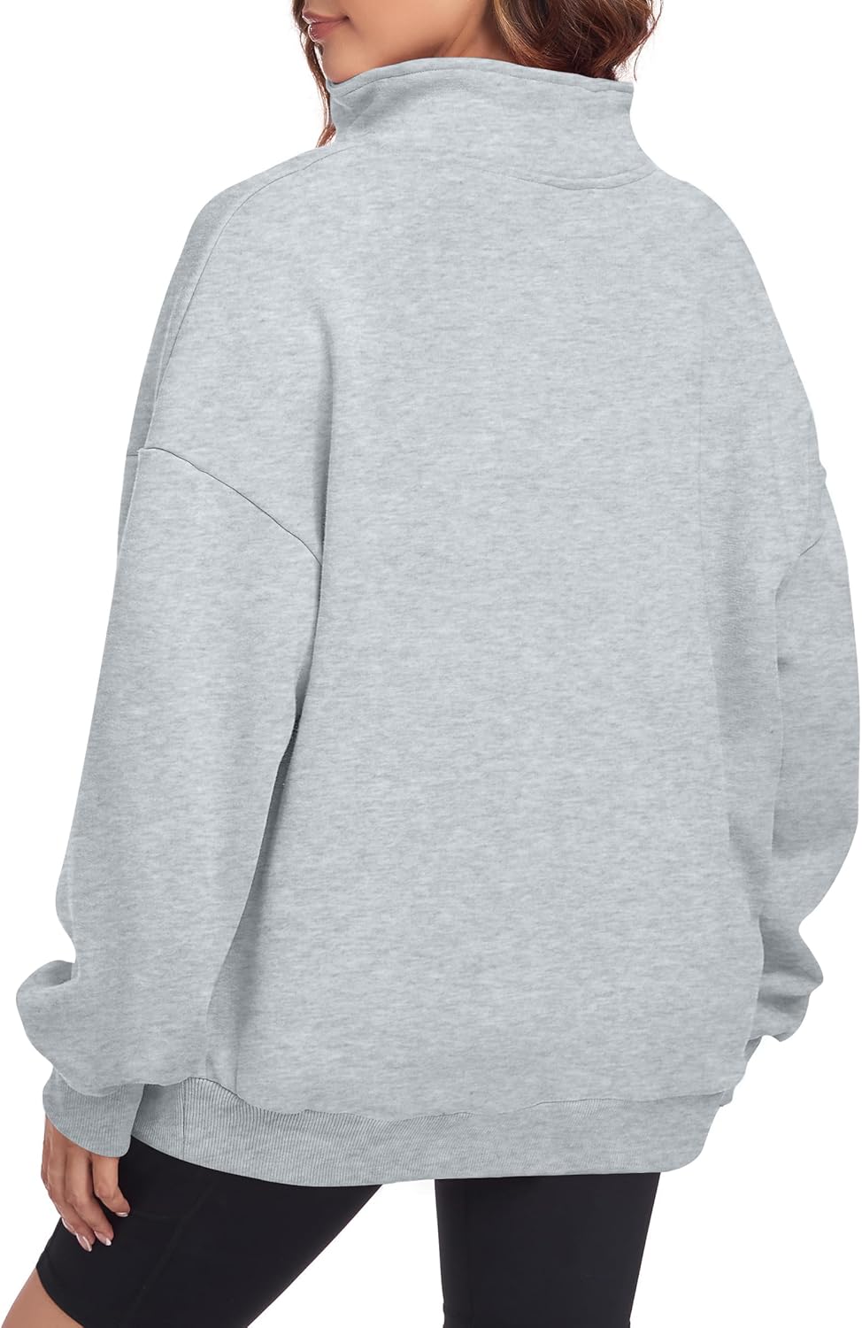 KIDDAD Football Sweatshirt for Women Game Day Graphic 1/4 Zip Shirts Football Team Fans Long Sleeve Pullover Tops - Image 3