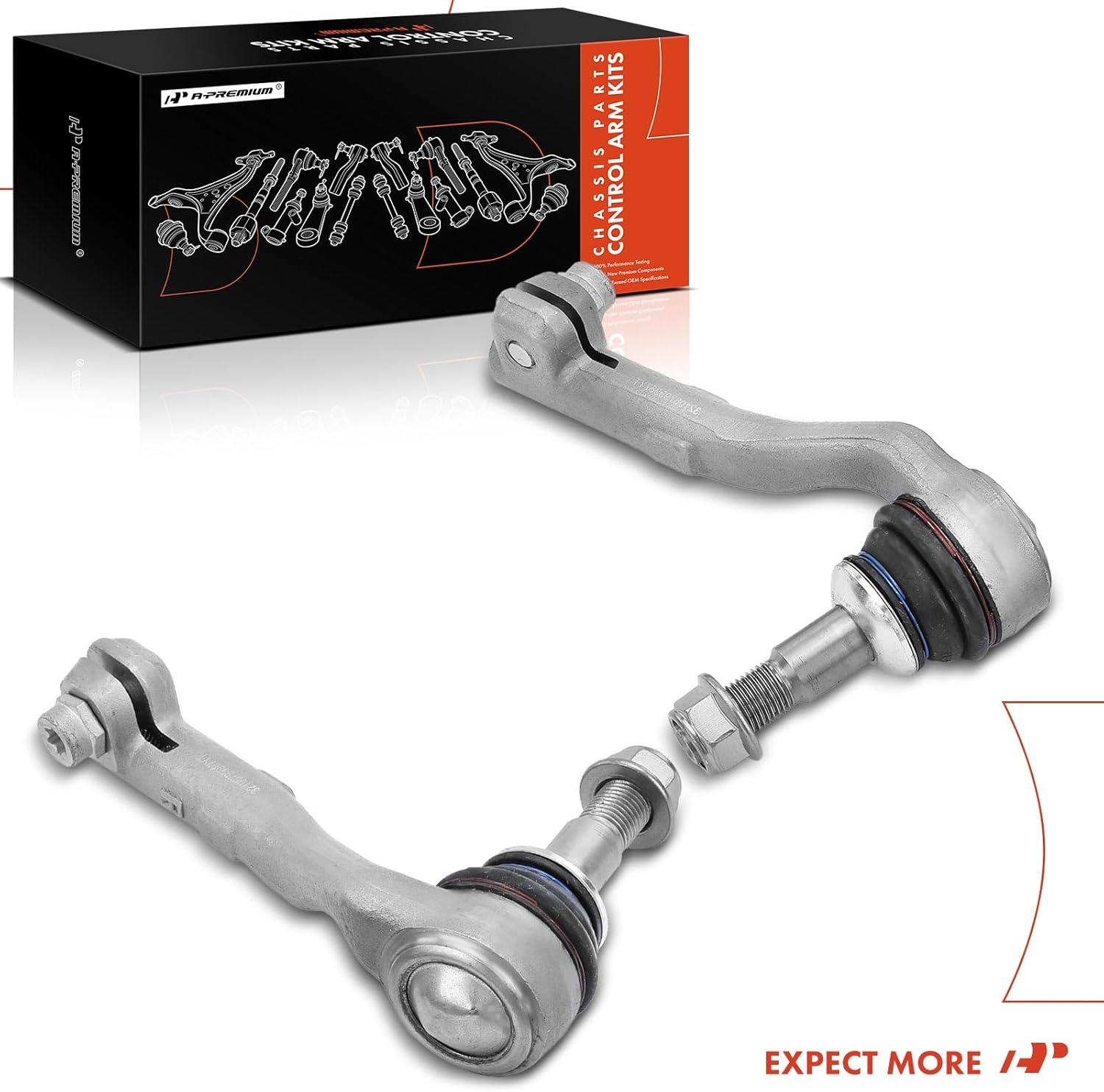 A-Premium 2 x Front Outer Tie Rod Ends, Compatible with BMW 228i 230i 328d 328i 330e 330i 335i 340i 428i 430i 435i 440i M2 M3 M4 M235i M240i