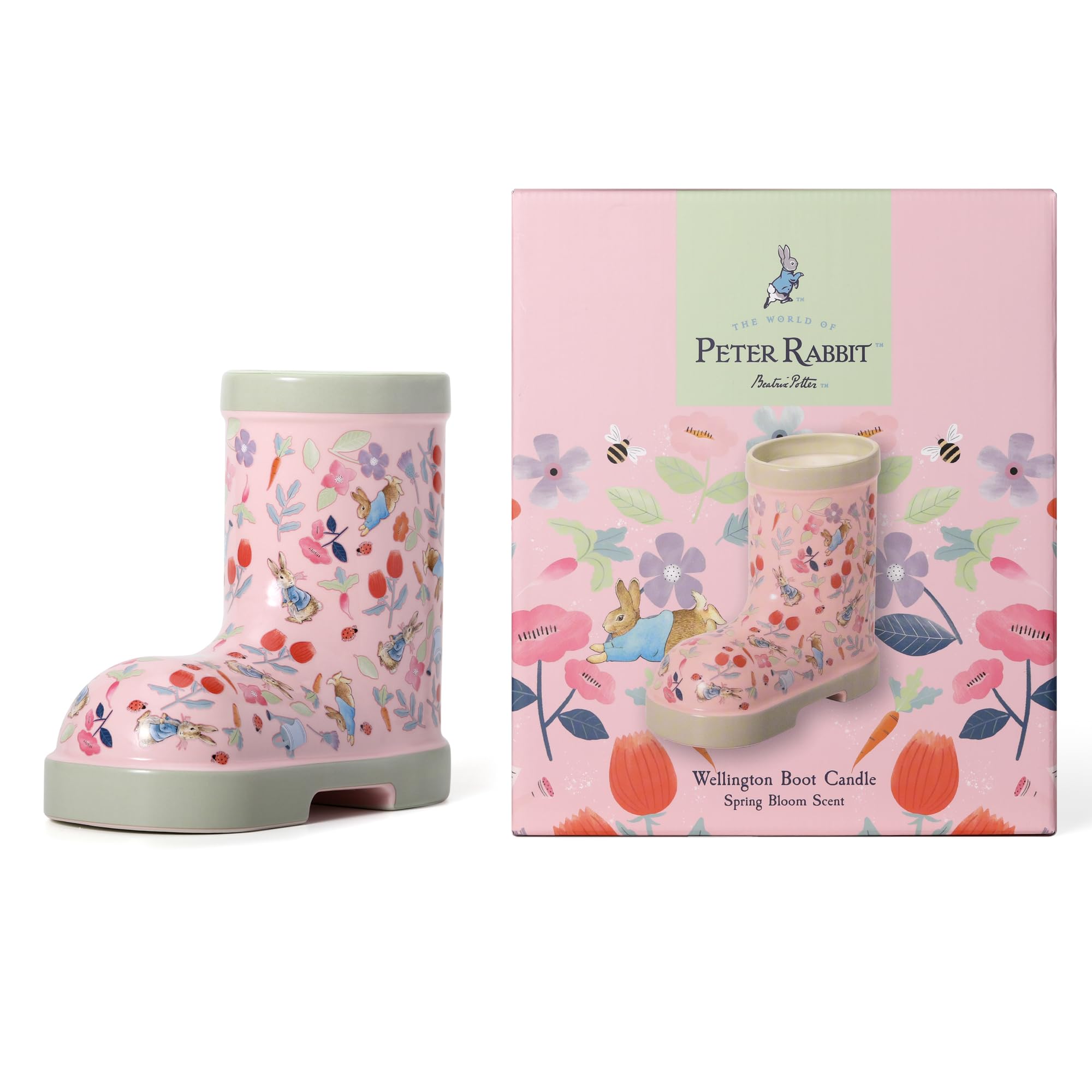 Peter Rabbit Ceramic Candle - Medium - Pink