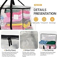 Vista 6 de Moving Bags Heavy Duty Extra Large, Alternative for Moving Boxes & Moving Supplies,Clear Storage Bins with Lids, Plastic Packing Tote, Storage Bags