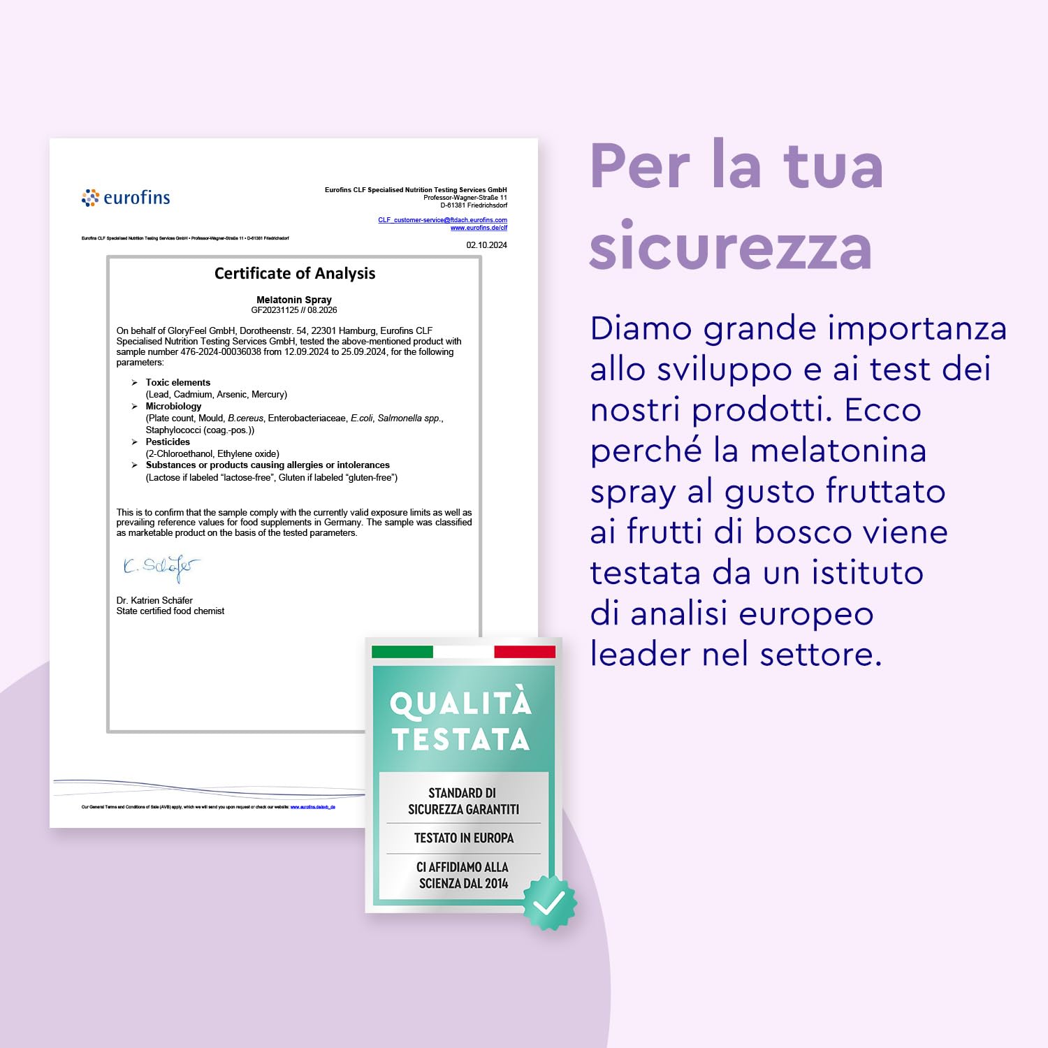 Melatonina per Dormire, Melatonina Pura, Melatonina Spray 0,5mg per Spruzzo, Integratore Valeriana Forte con Passiflora e Lavanda Rilassante, con Vitamina B1 e B6, Gusto Frutti di Bosco, 30ml