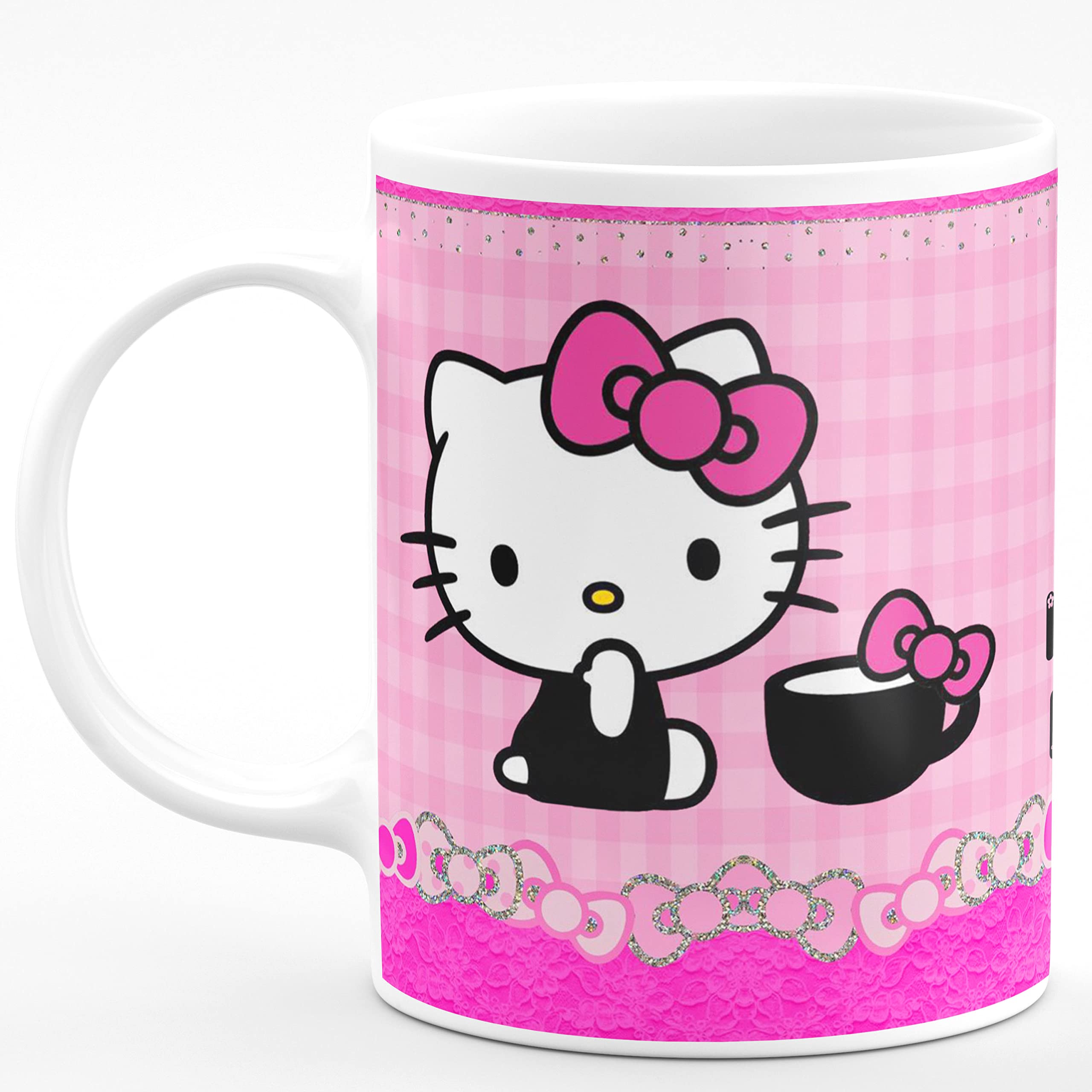 Chhaap Hello Kitty With Tea Cat Love Cats lover Cartoon Mug HD Design Hd Printed Microwave Safe Ceramic Coffee Mug Suitable Gift for Friend | Brother | Sister | Boyfriend | Girlfriend | Boys | Girls | Kids | Cousin (350 ml, White) (CR4 08) (B08LNGBBM2) Amazon Price History, Amazon Price Tracker