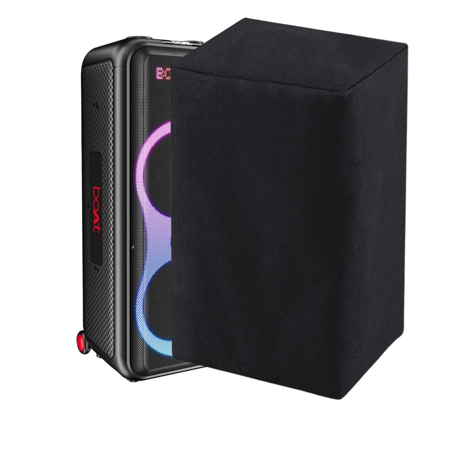 dorca® dust cover compatible for boat new launch partypal 600 party speaker(2025) | dust proof, water resistant protective cover | keeps speaker looking new | black