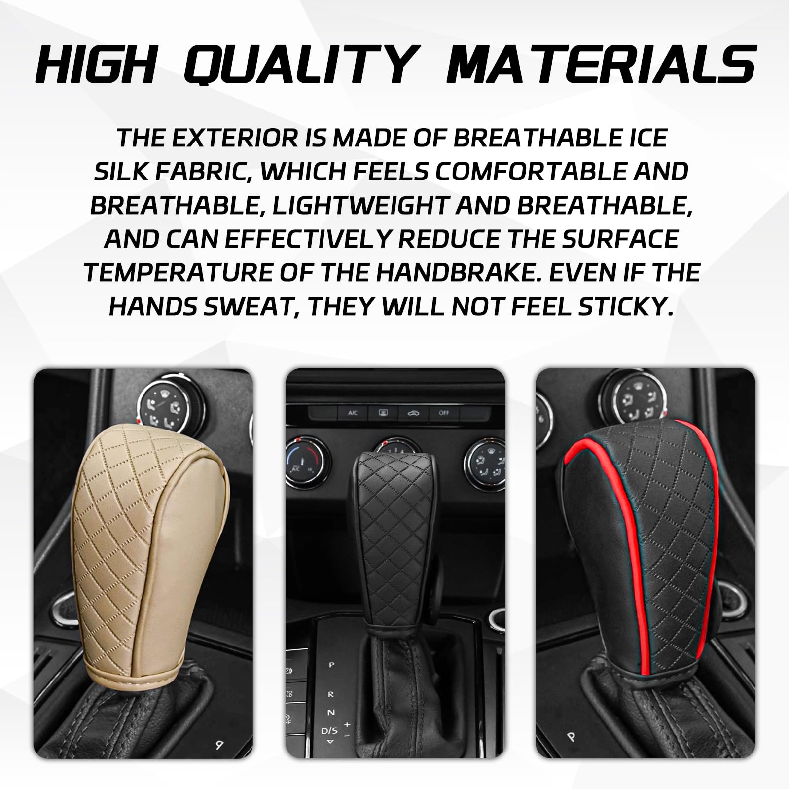 2024 New Car Gear Shifter Knob Cover, Elastic Silicone Car Automatic Shifter Protector Cover, Universal Antl-Slip Auto Knob Gear Stick Protector Vehicle Accessories - View #7