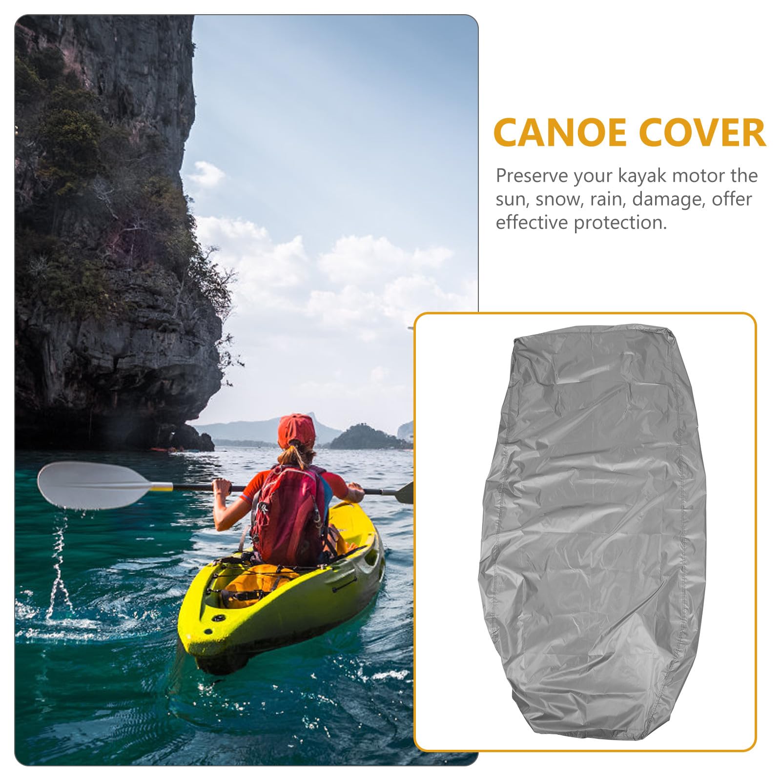 SOLUSTRE Housse de Protection Bateau Polyvalente en Polyester et Caoutchouc, Imperméable Protection Uv, Adaptée pour Bateaux Gonflables et Activités de Pêche en Plein Air