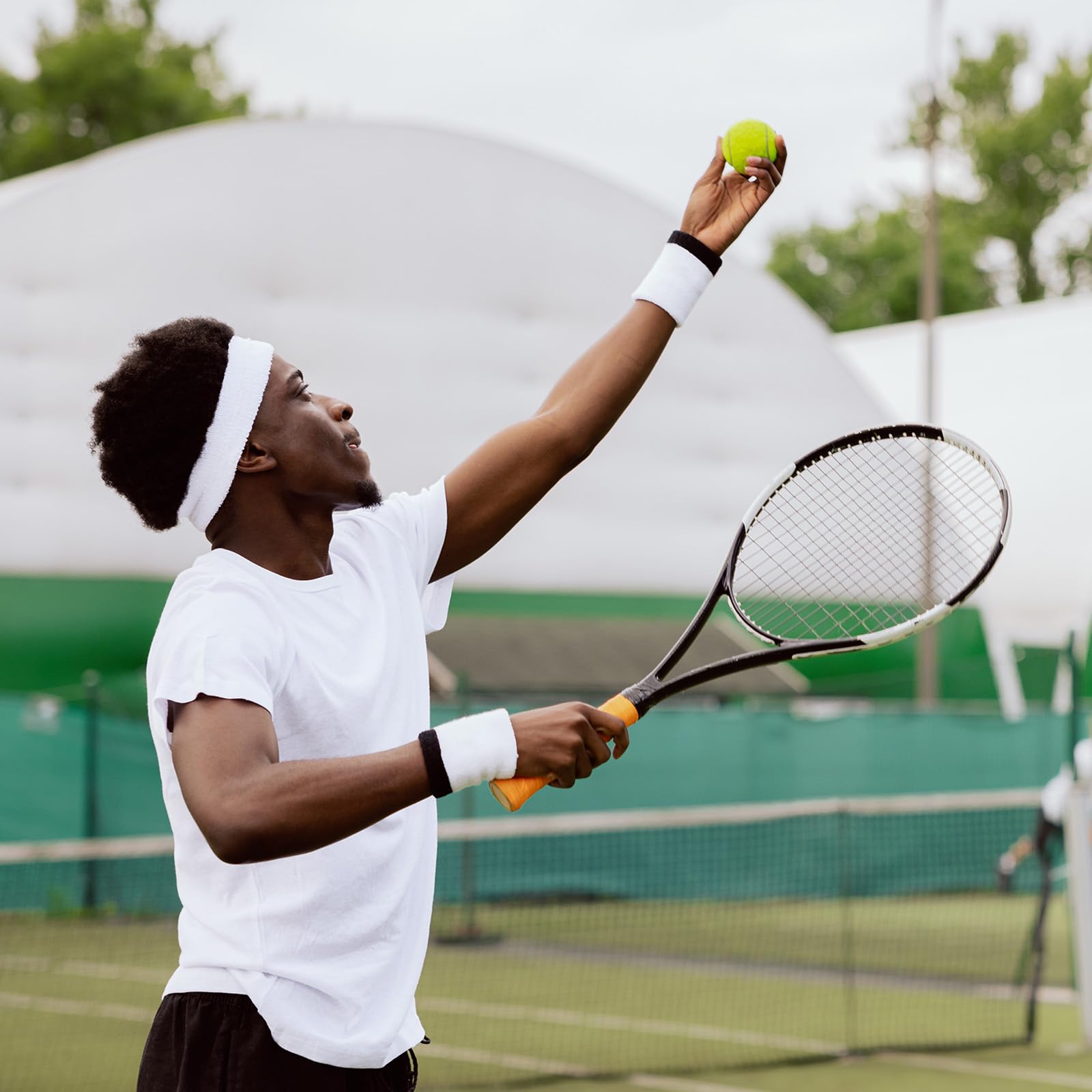 PATIKIL Lot De 6/18 Bandeaux Absorbants En Tissu éponge Pour Le Sport, Le Basket-ball, Le Tennis, L'athlétisme, La Gym, L'entraînement, Violet