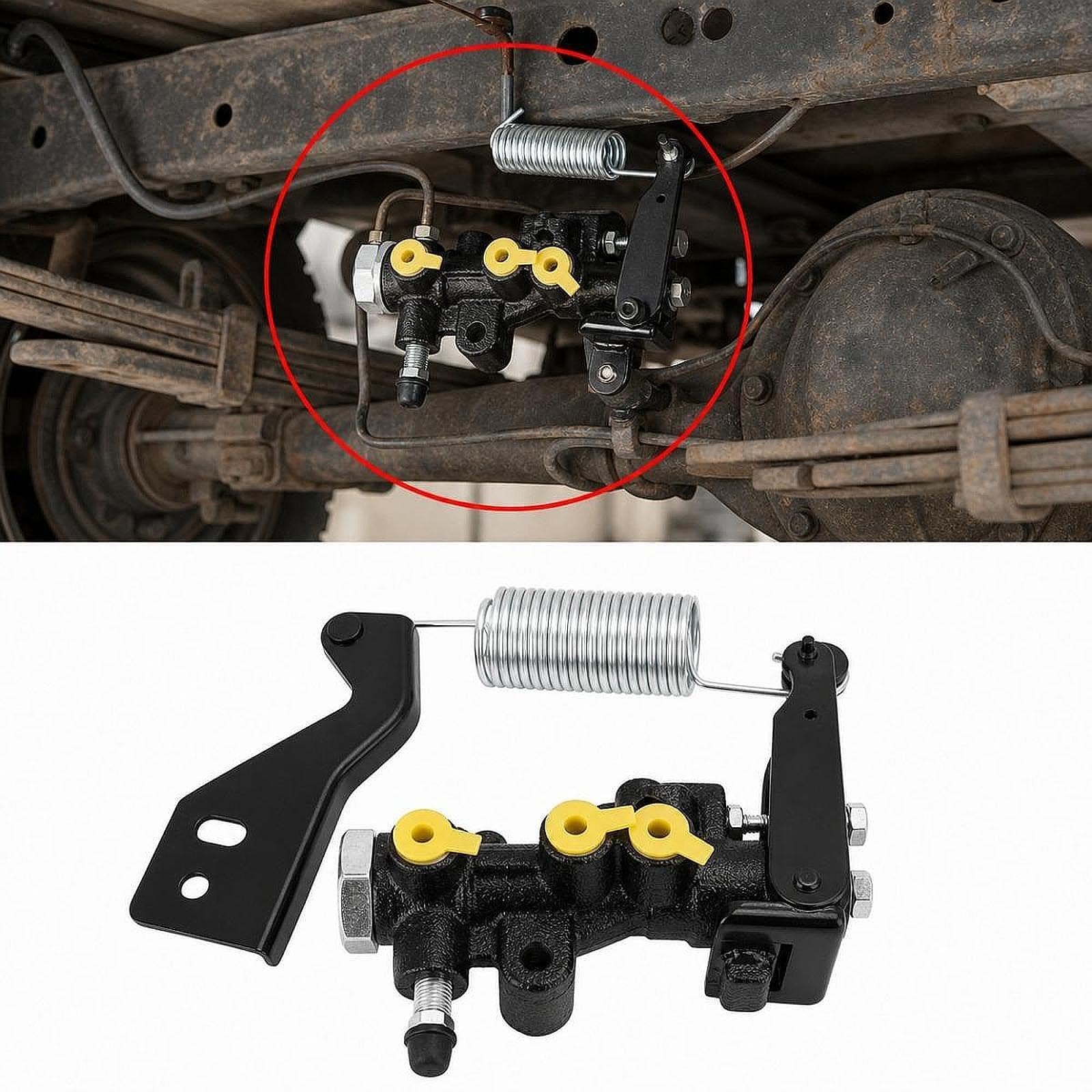 Conjunto de Válvula de Detección de Carga de Freno, Válvula de Proporción de Repuesto, Aplicación de Captador, Kit de Accesorios Automotrices,