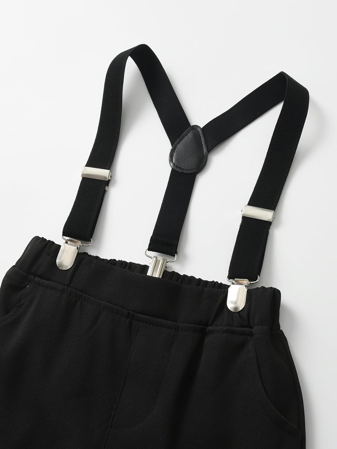 Baby Boys Pants Sets, Infant Long Sleeve Shirt + Pants + Bow Tie + Suspenders,Toddler Gentleman Outfits - Image 6