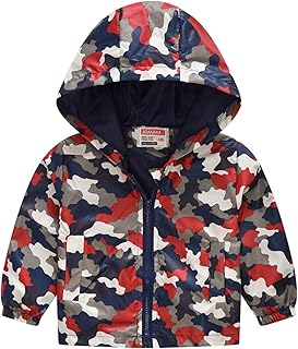 Jaqueta de lã para meninas, crianças, bebês, meninos, desenho animado, dinossauro, arco-íris, camuflagem, zíper, à prova de vento, trench com capuz