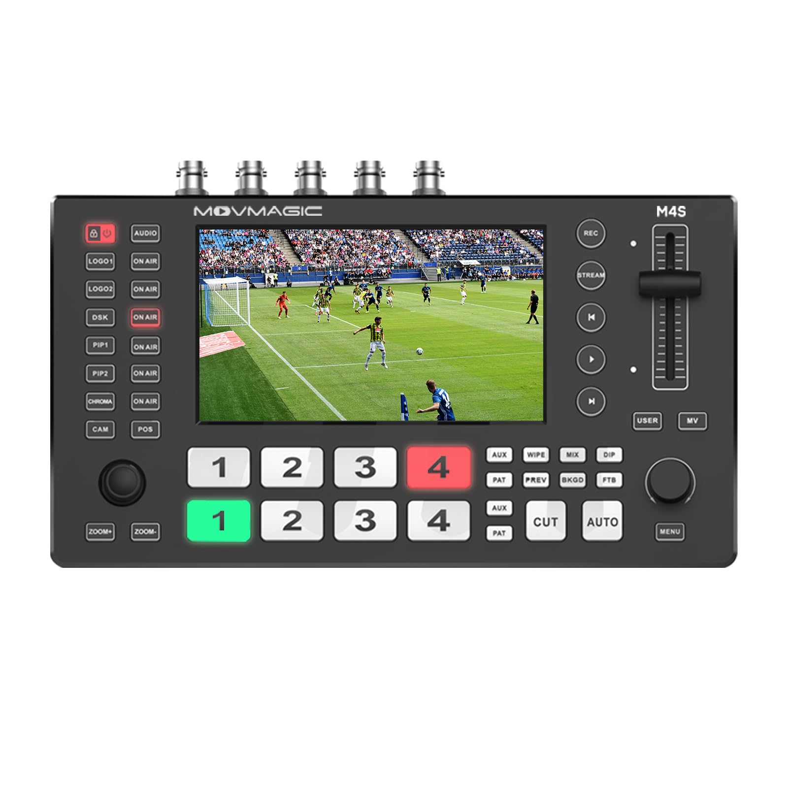 MEIKO マルチスイッチャー プレビューモニター搭載マルチスイッチャー Amazon | MOVMAGIC M4S 5.5インチ 5CH マルチカメラ ビデオミキサー