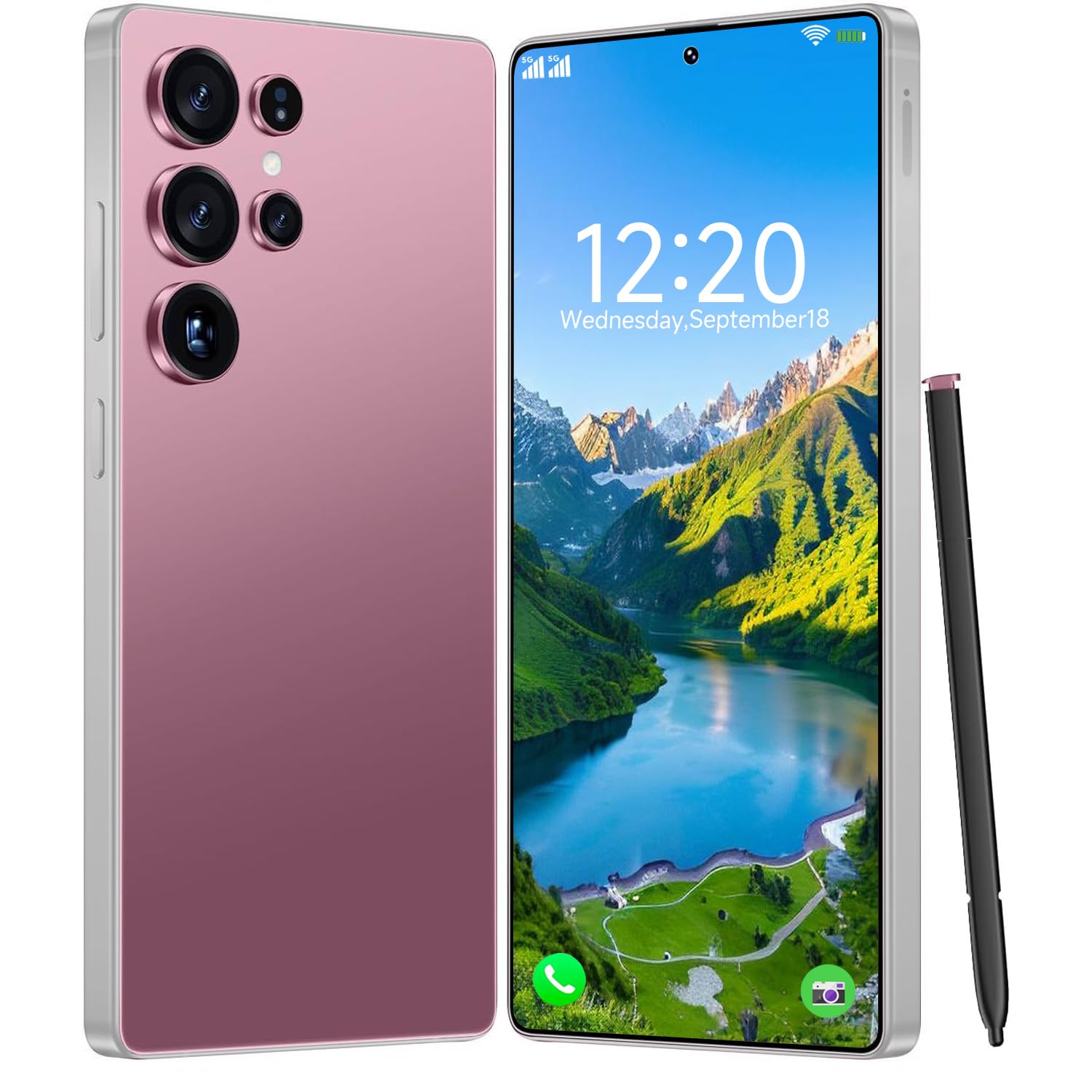 Photo 1 of FGKHKO I25 Ultra Unlocked Cell Phone, Built in Pen,6.99" HD Screen 8+256GB Unlocked Phones,6800mAh Long Battery Life Smartphone,5G/Dual SIM/Fingerprint Unlock/Face ID (Wine red)