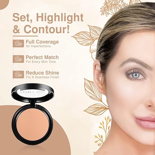 Miniatura 3 de Base de maquillaje Frankie Rose Cosmetics en polvo, suave y ligero, para un tono de piel perfecto, reduce el brillo, minimiza los poros, cobertura