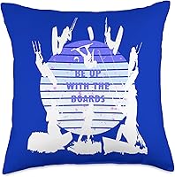 Vista 1 de Kitesurf Gifts and Surf Lover Tees by taiche Kitesurfers Be Up with The Boards Retro Style 12 Throw Pillow, 18x18, Multicolor