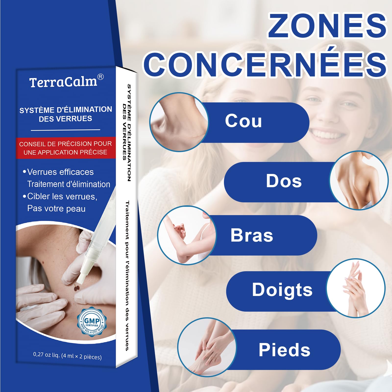 Stylo anti-verrues 2Pcs (4ml) pour le corps et les mains