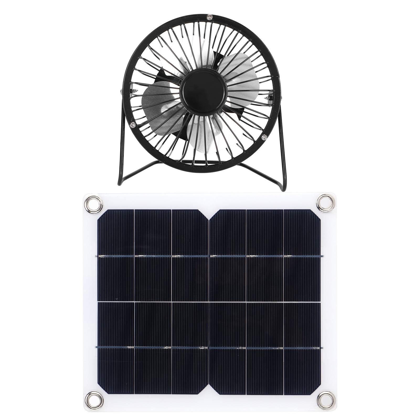 Juego de paneles solares, panel solar de 10 W con ventilador de refrigeración, panel solar fotovoltaico para el hogar, casa de perros y mascotas