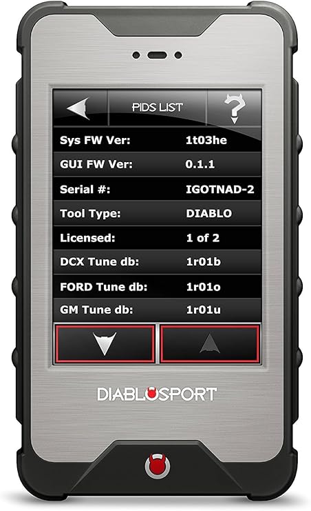 New Diablosport Intune I3 Platinum Handheld Tuner,compatible With 2006-2014 Charger,2005-2014 Durango,2011-2014 Ra 1500,2500,3500,2003-2006 Chrys. Pt Cruiser