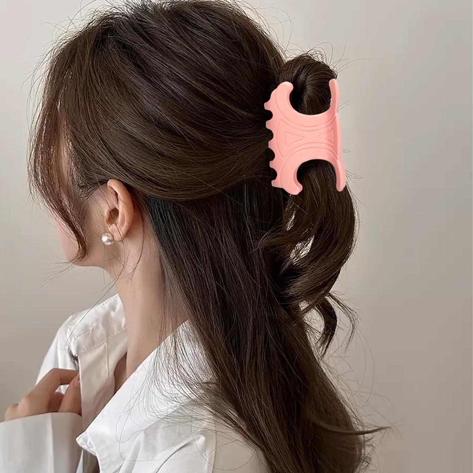 4 Stück Haarklammer,7.2x4cm Acetat Krabbe Haarspange,Rutschfeste Krallenclips Starker Halt Haarspangen Damen,Französischer Haarklammern für Damen und Mädchen Büro Bad Alltag Styling