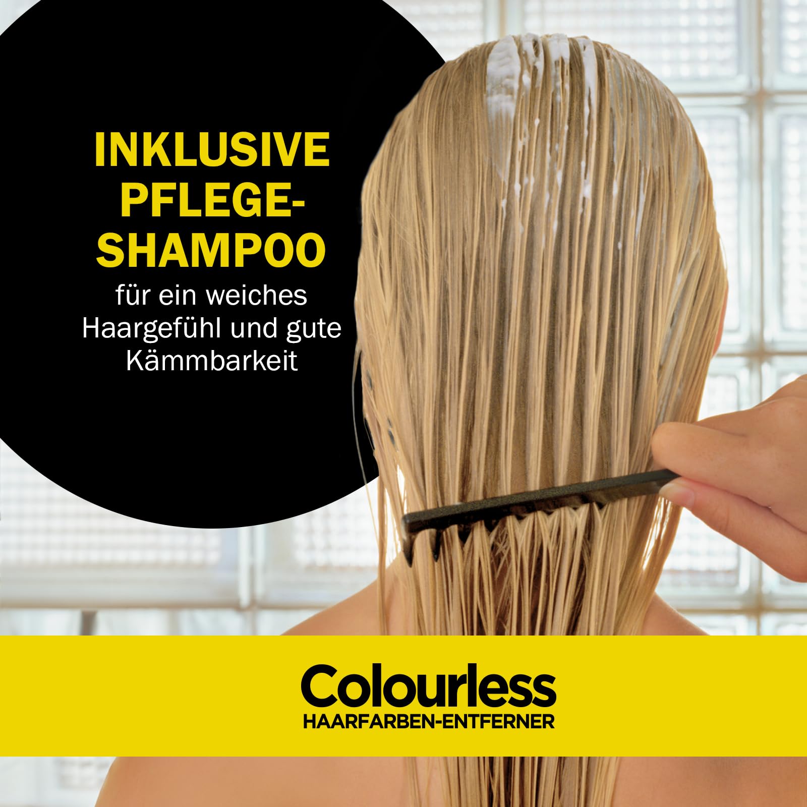 Colourless Aufheller Go Blonde, ermöglicht es Ihnen, in einer einzigen Behandlung von dunklem zu blondem Haar zu wechseln, Anschließend können Sie Ihre Haare direkt wieder nach Belieben färben