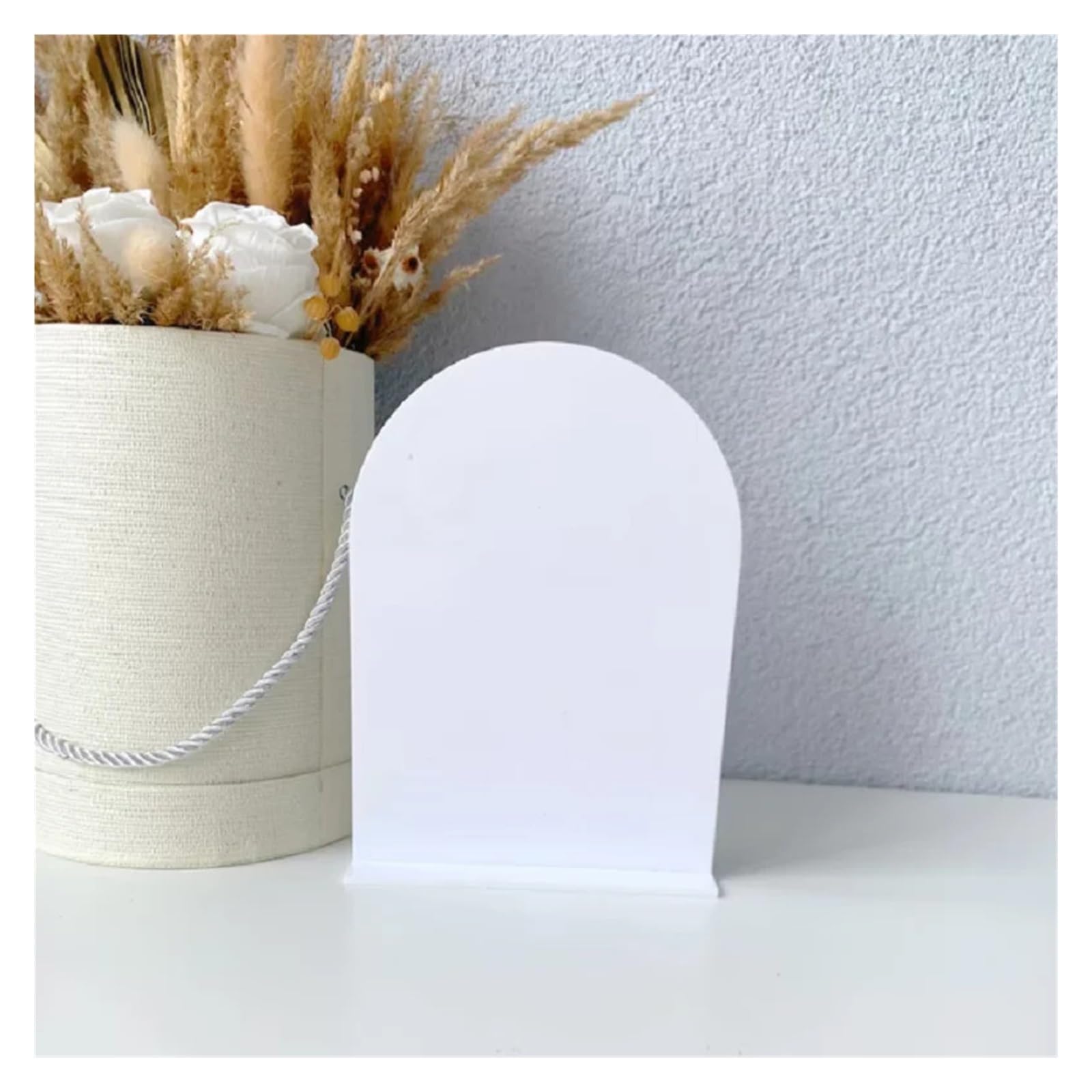 uchwyty na numery stolików, Pusty biały łuk lustrzany ze stojakiem, pusty znak ślubny, puste znaki ślubne do Cricut DIY, przezroczyste(Gold,12pcs (1 12))