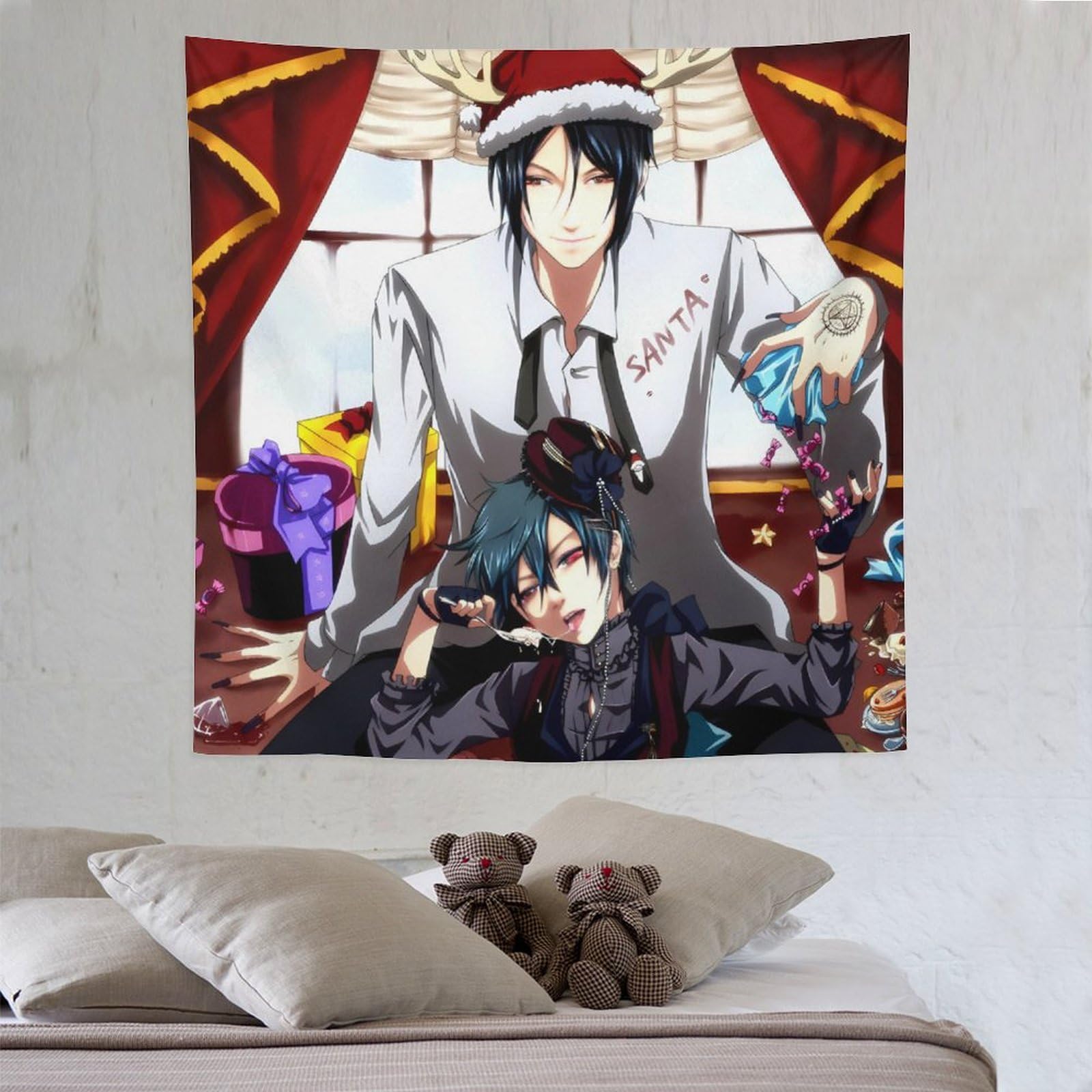 Amazon.co.jp: タペストリー 大判 黒執事 シエル セバスチャン アニメ