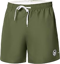 Ladeheid Costume Uomo Mare Corto con Taschino, Medium Drawstring, Fodera in Rete, Costumi da Bagno, Boxer per la Spiaggia, la Piscina e Il Surf LA40-198