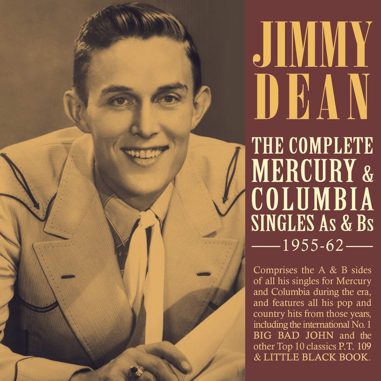 Complete Mercury & Columbia Singles As & Bs 1955-1962 by Jimmy Dean (CD, 2019)