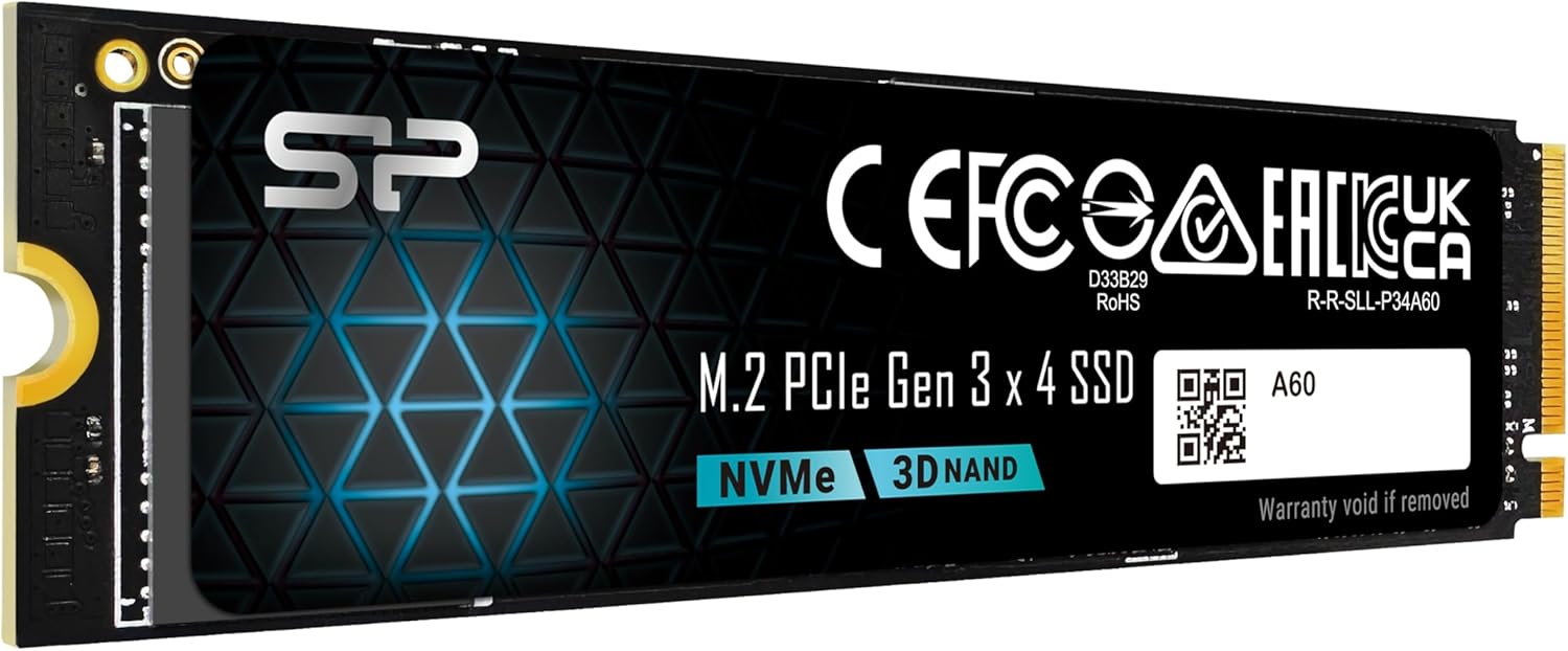 Silicon Power 128GB NVMe M.2 PCIe Gen3x4 2280 SSD (SP128GBP34A60M28)