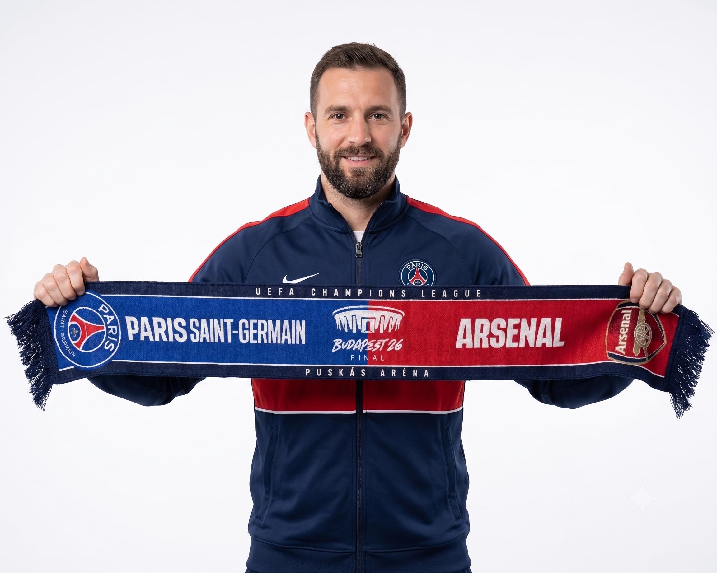 Champions League Szalik finałowy 2026 - oficjalna kolekcja - PARIS Saint-GerMAIN PSG vs ARSENAL