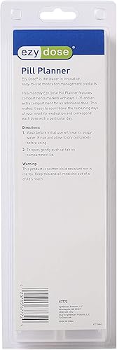 Miniatura 2 de Ezy Dose Caja para píldoras con 7 compartimientos (uno por cada día), 67772, Mensual, S, 1