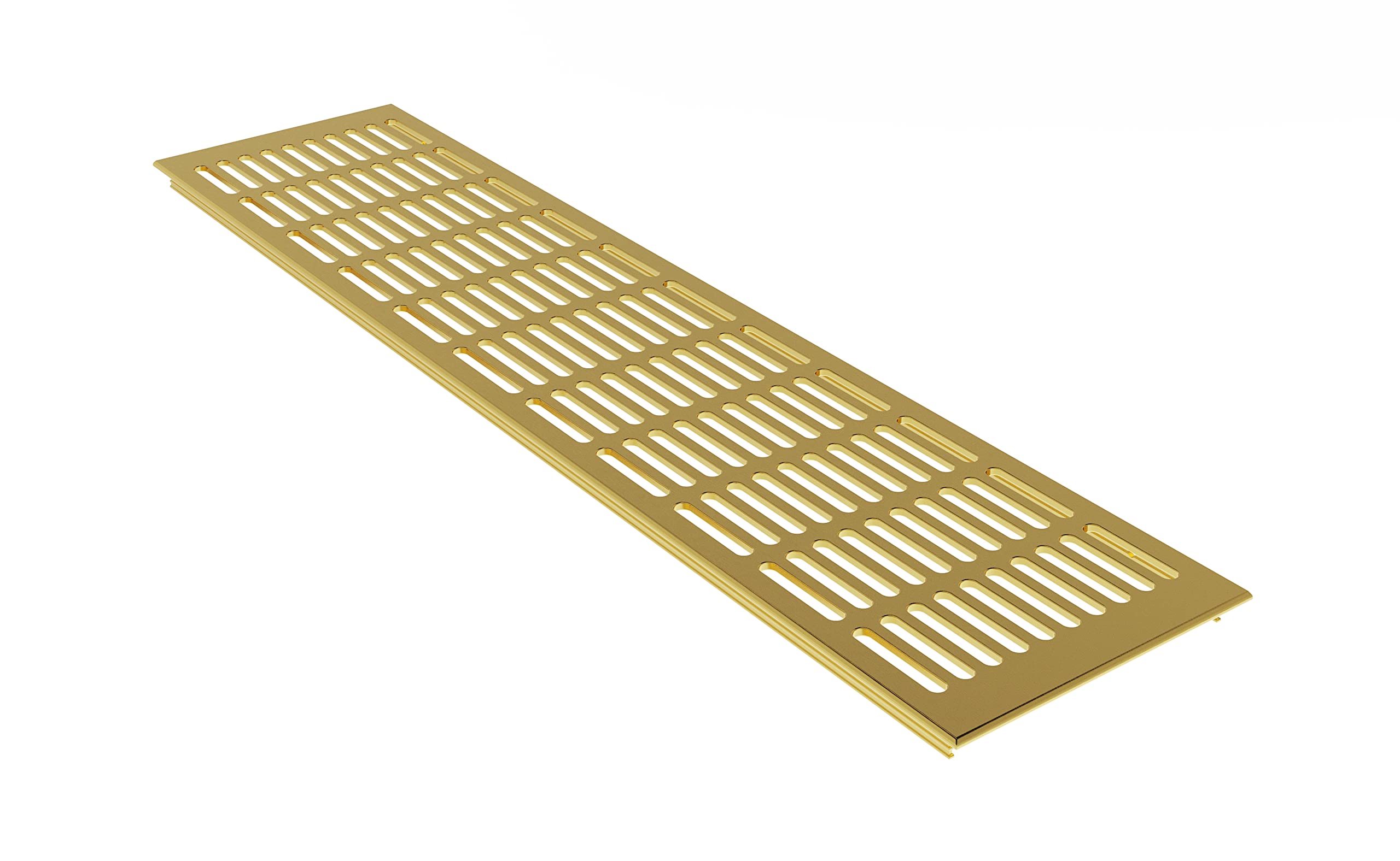 MS Beschläge ® Aluminium Ventilation Grille Sheet Heating Cover 130 mm x 200 mm Various Colours (Gold Anodised - F3)