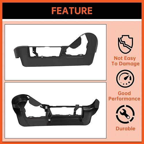 Miniatura 4 de ECOTRIC Cubierta del Panel de Moldura del Asiento del Lado del Conductor Delantero con Bisel Compatible con Ford F150 Lincoln Mark LT 2009-2014,