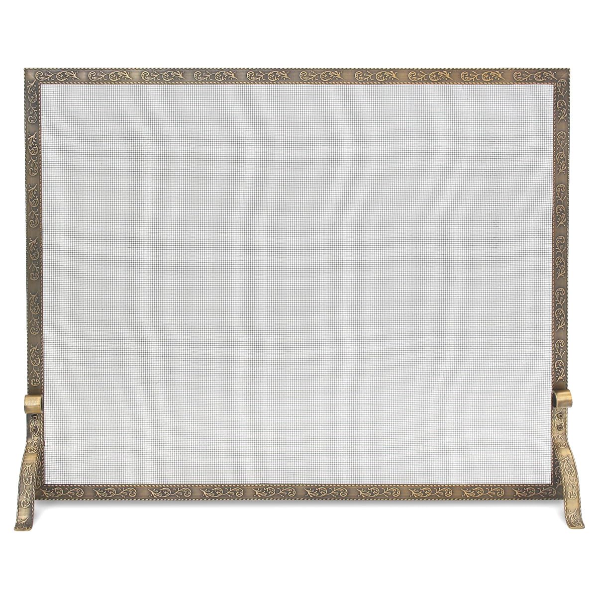 Pilgrim 49" Burnished Bronze Bay Branch Embossed Tri-Panel Screen – US - View #3