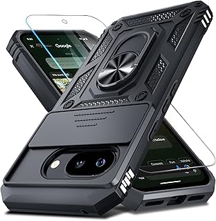 for Google Pixel 10A Case Built in Slide Camera Cover,Black