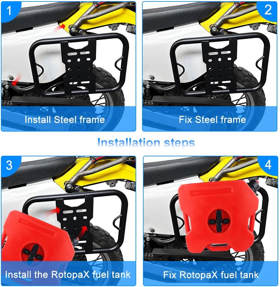 Xitomer Pannier Racks Fit for DR 650 1996-2025 DR650 Motorcycle Saddlebag Support Racks Side Carrier Pannier Racks