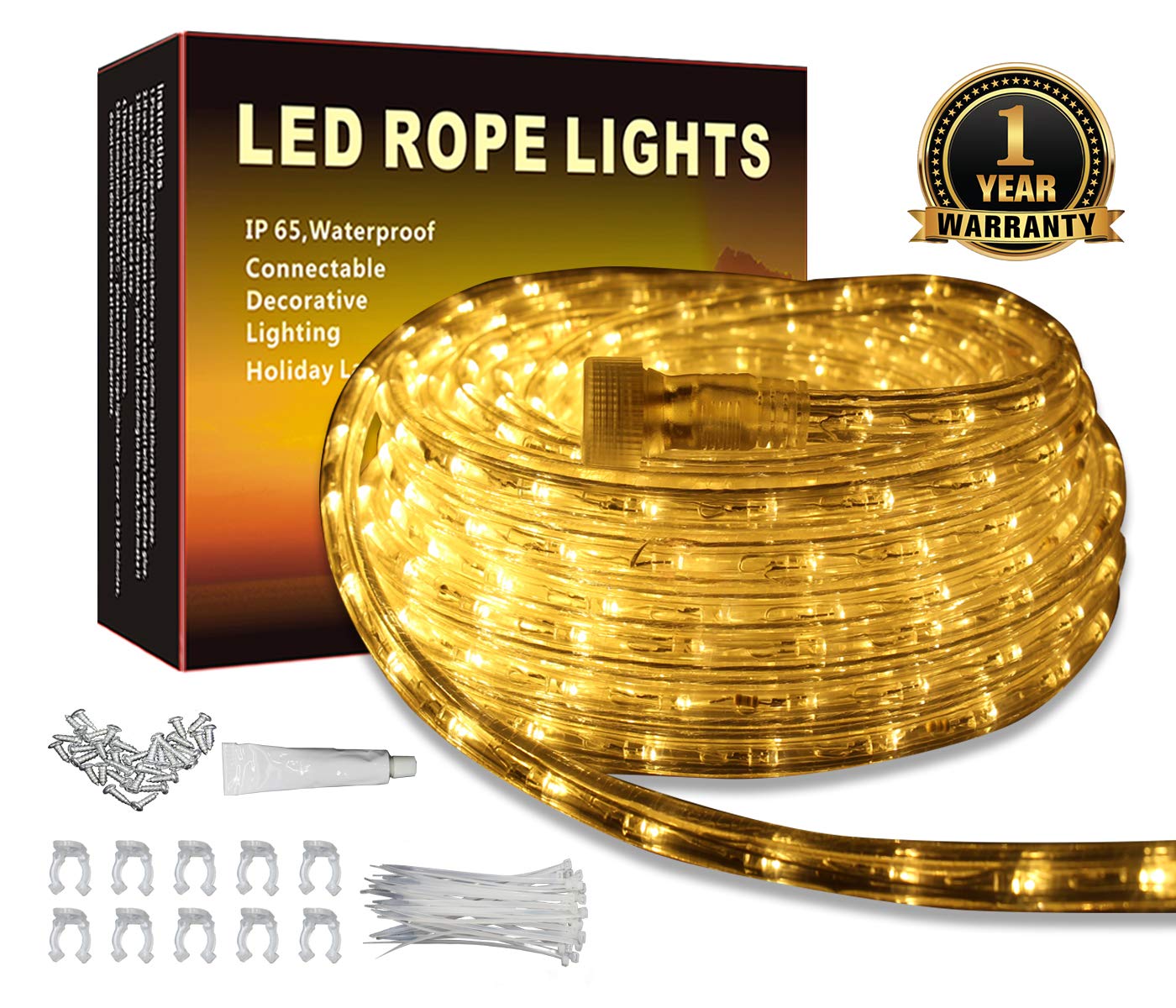 Buy LED Rope Lights Outdoor Indoor Rope Lighting Waterproof, 110V Plug