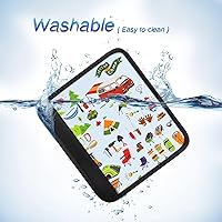 Vista 4 de Paquete de 2 fundas para cinturón de seguridad para niños, lindo patrón de sirena, almohadillas para cinturón de seguridad de automóvil para niñas